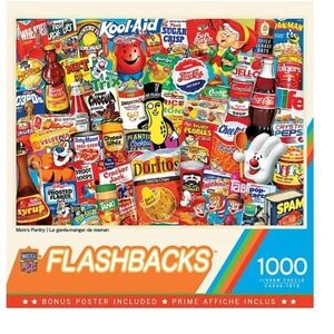 MasterPieces Flashbacks Mom's Pantry 1000 Piece Jigsaw Puzzle Vintage Food Logos